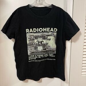 Radiohead Black Graphic T-Shirt